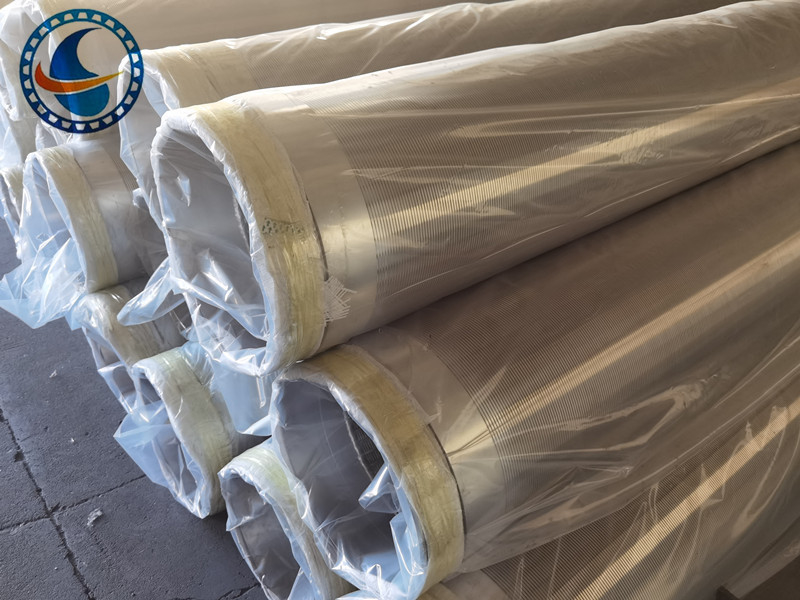 रेत नियंत्रण के लिए 12-3/4 इंच 304L स्टेनलेस स्टील वायर लपेटा स्क्रीन