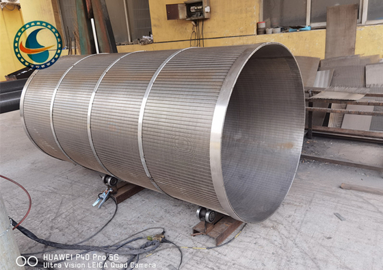 अपशिष्ट जल उपचार के लिए 2175mm SS304 वेज वायर स्क्रीन सिलेंडर 250μM
