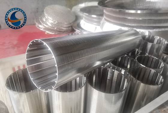 SS304 OD60MM मैकेनिकल फिल्टरेशन उपकरण के लिए शुद्ध गोल कुज वायर स्क्रीन