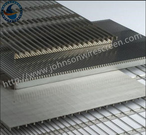 खाद्य निस्पंदन वेल्डेड वेज वायर स्क्रीन टिकाऊ 304L / 304L / 316L ग्रेड
