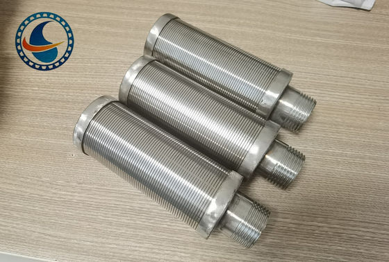 SS304 रॉड आधारित निरंतर स्लॉट कंकड़ तार स्क्रीन पाइप