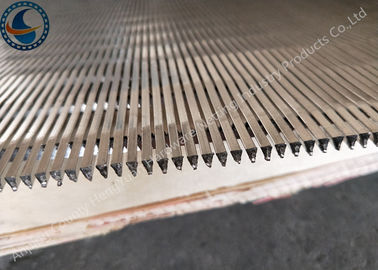 कस्टम वेज वायर स्क्रीन पैनल / स्टेनलेस स्टील मेष प्लेट नॉन-क्लॉगिंग