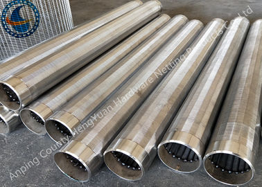 स्टेनलेस स्टील जॉनसन वाटर वेल स्क्रीन ट्यूब / जॉनसन वी वायर स्क्रीन