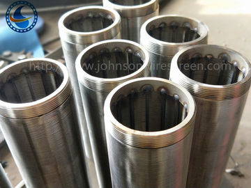 M60 × 1.5MM पुरुष पिरोया के साथ स्टेनलेस स्टील 304 वेज वायर स्क्रीन